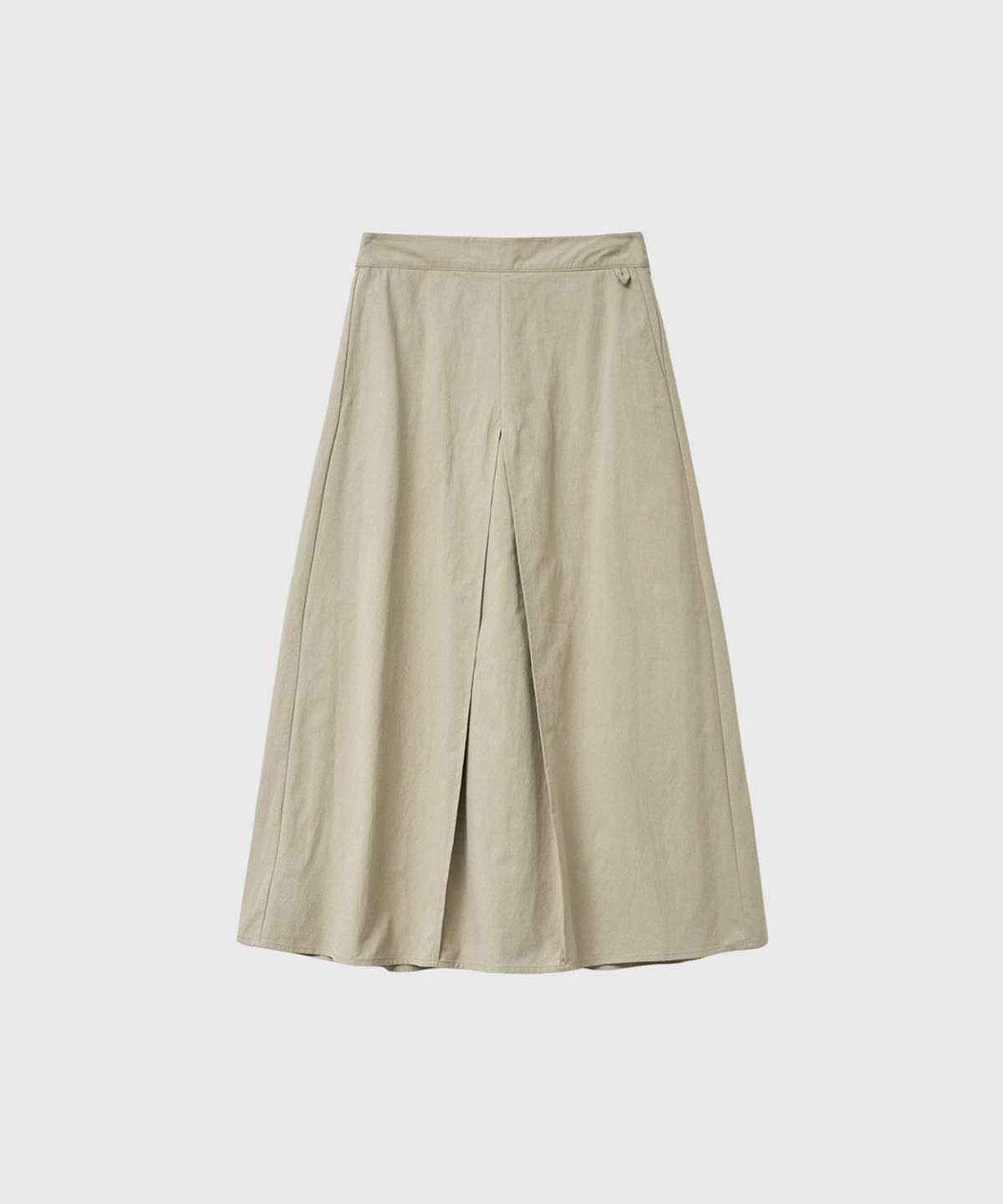 제너럴아이디어(GENERALIDEA) 스플릿 에이라인 미디 스커트 [BEIGE] / GF1LSK506