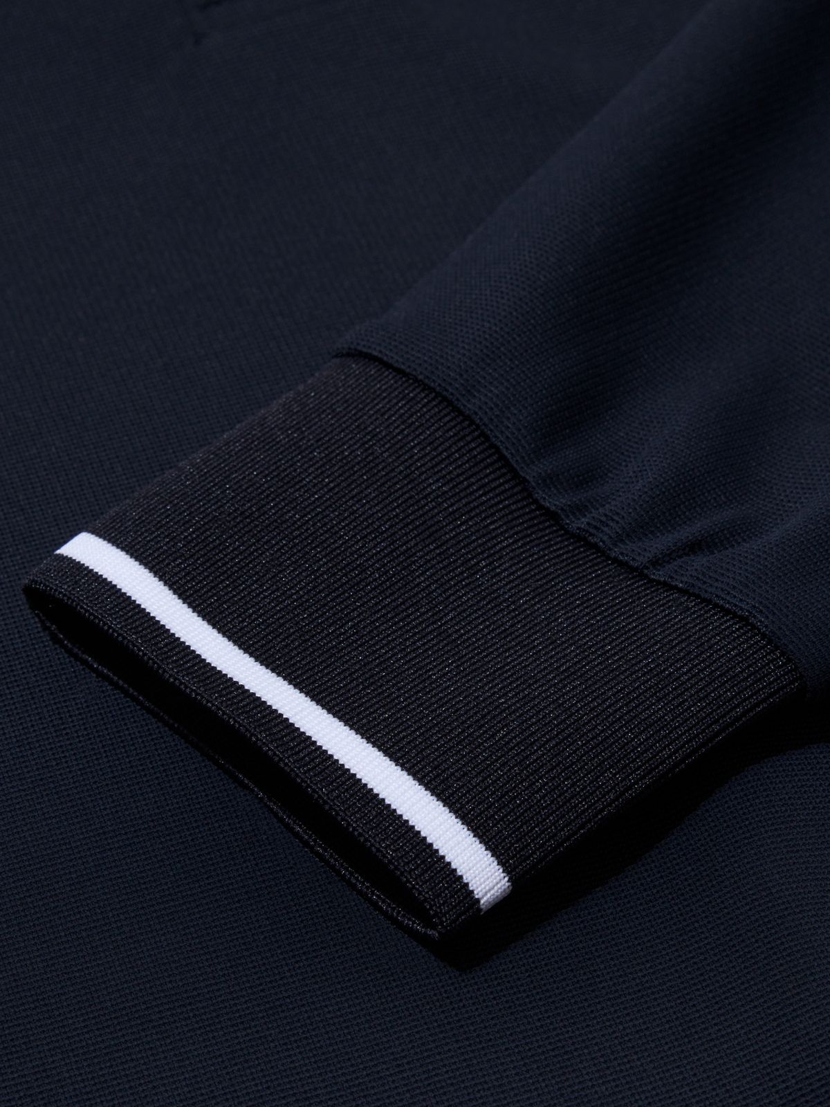 와이드앵글(WIDEANGLE) CO 배색 포인트 폴로 스웻셔츠 L_Dark Navy