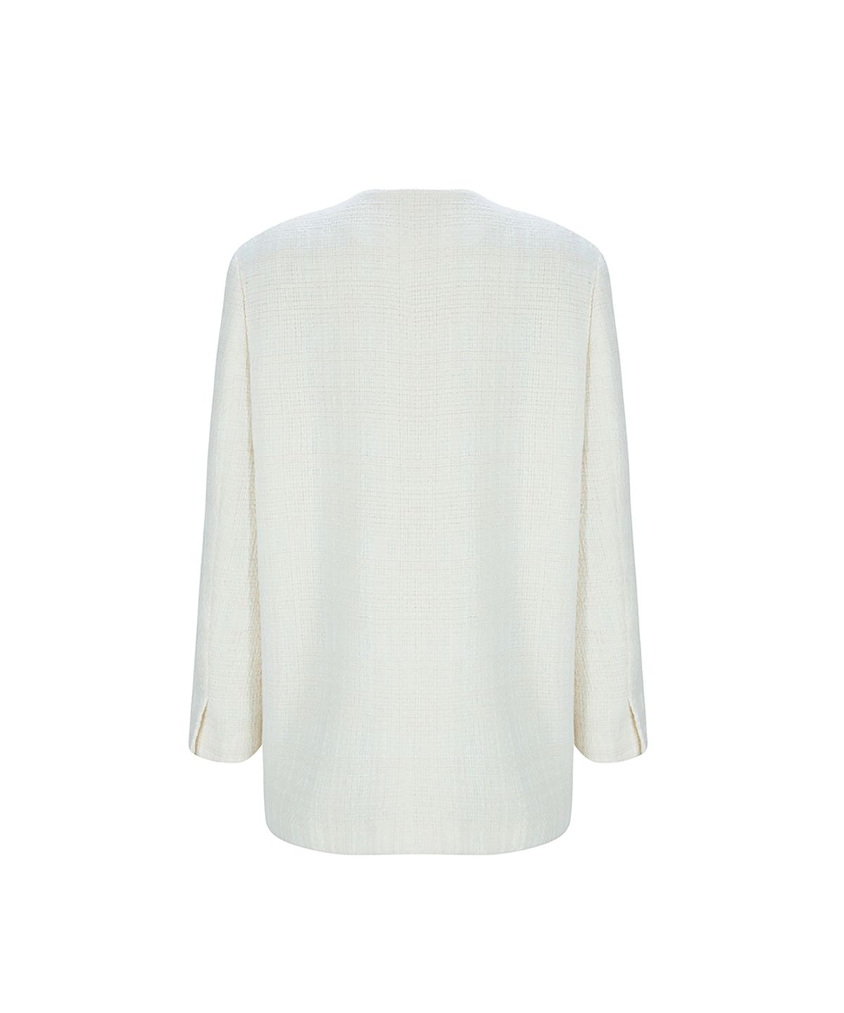 옥토버세컨드(OCTOBERSECOND) tweed box jacket (ivory)