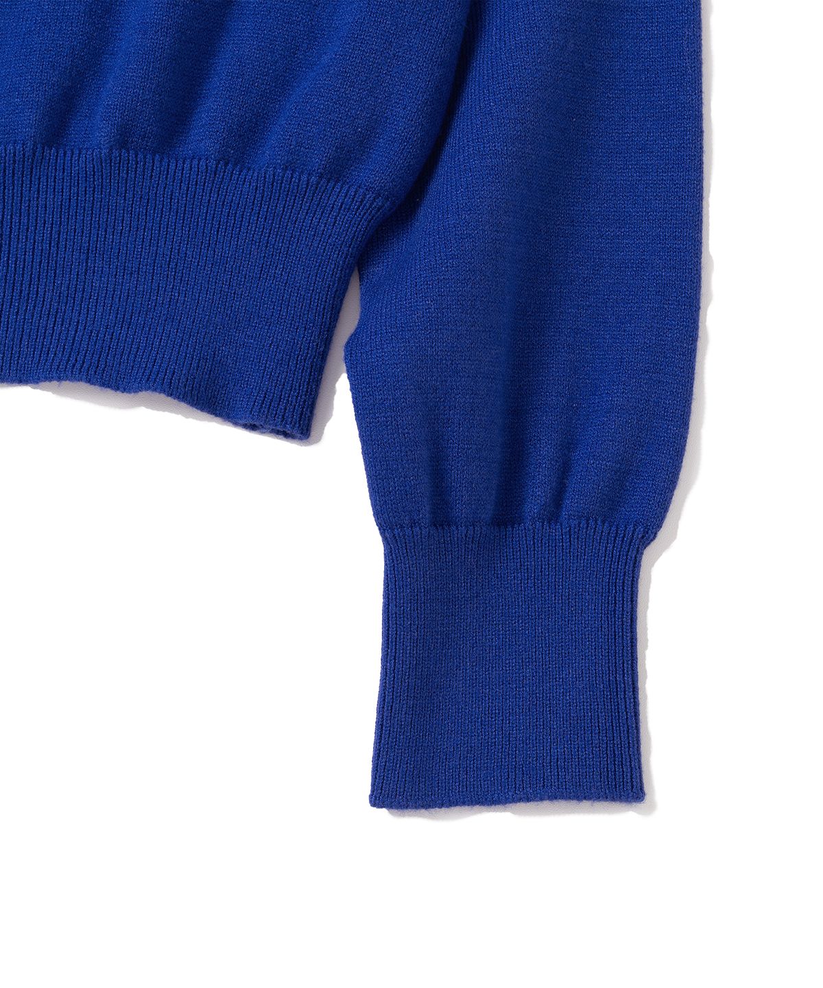 니티드(KNITTED) (W) 베이직 에센셜 워셔블 라운드 가디건 COBALT BLUE