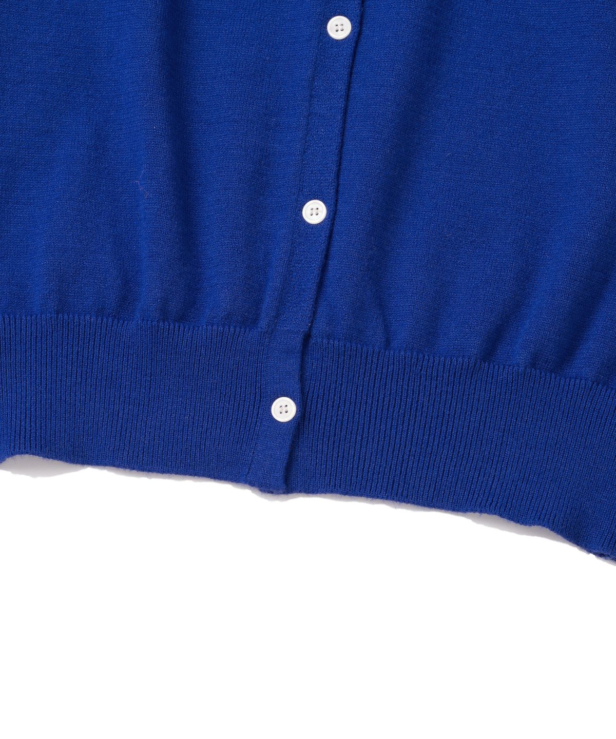니티드(KNITTED) (W) 베이직 에센셜 워셔블 라운드 가디건 COBALT BLUE