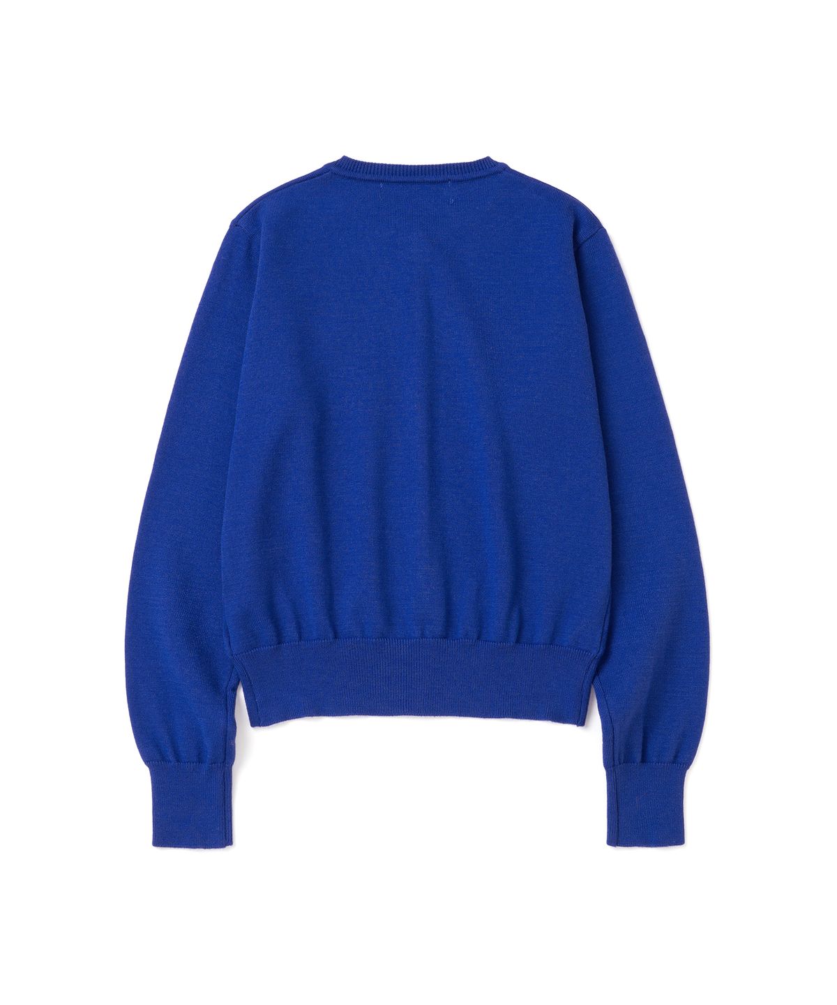 니티드(KNITTED) (W) 베이직 에센셜 워셔블 라운드 가디건 COBALT BLUE