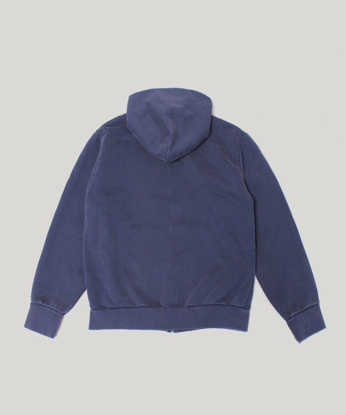 러스틱클럽(RUSTICCLUB) VINTAGE DISTRESSED HEAVY SWEAT ZIP HOODIE_NAVY