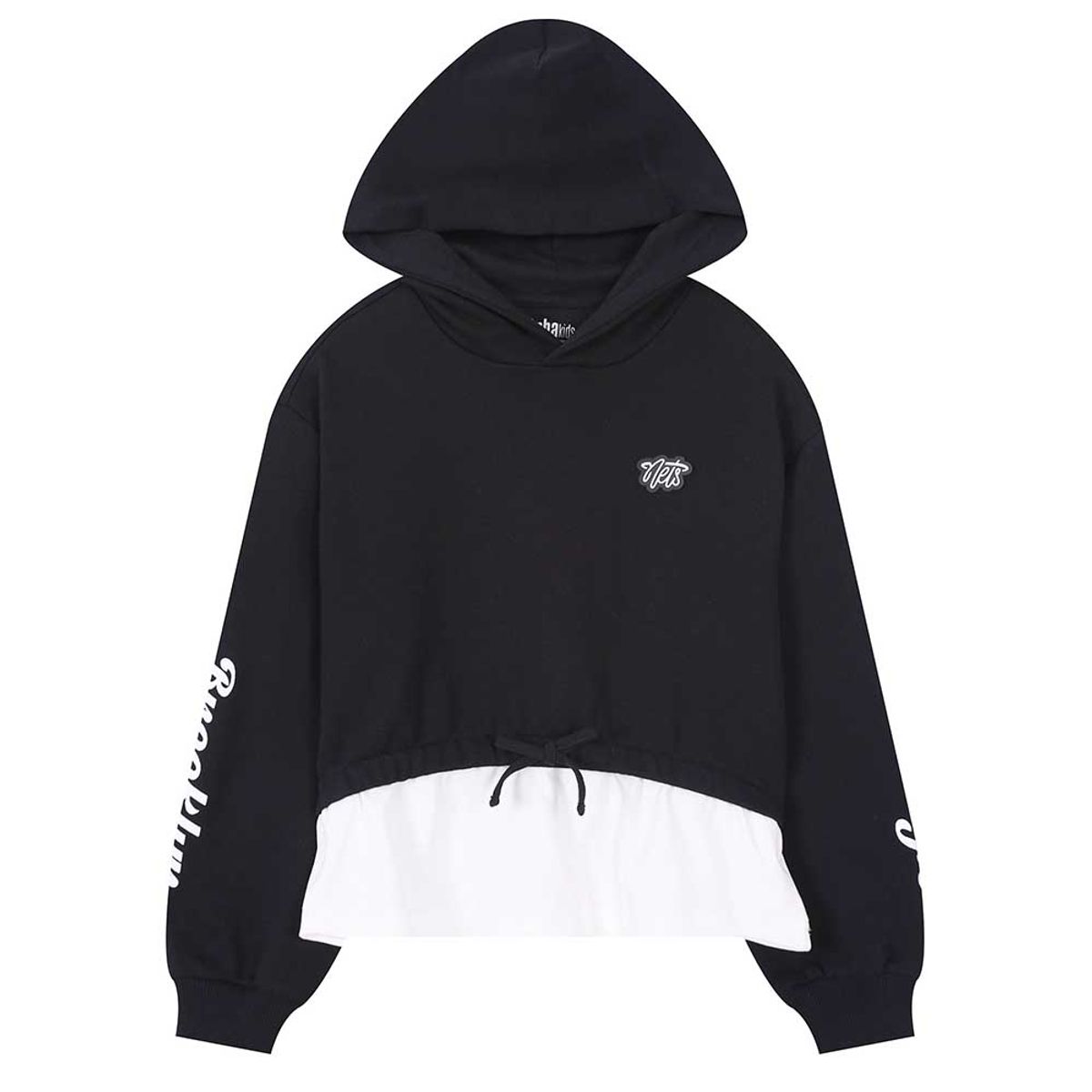 엔비에이 키즈(NBA KIDS) 팀 레이어드 후드티셔츠(K261TH600P) 블랙
