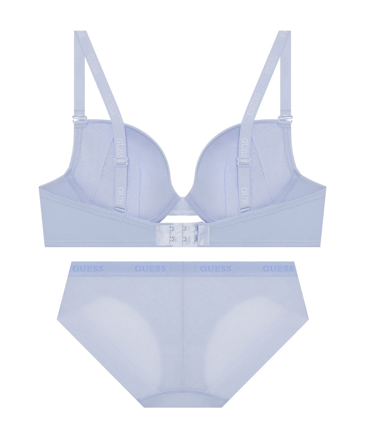 게스언더웨어(GUESS UNDERWEAR) 아스킨 에센셜 와이어 브라 팬티 세트 - 소라