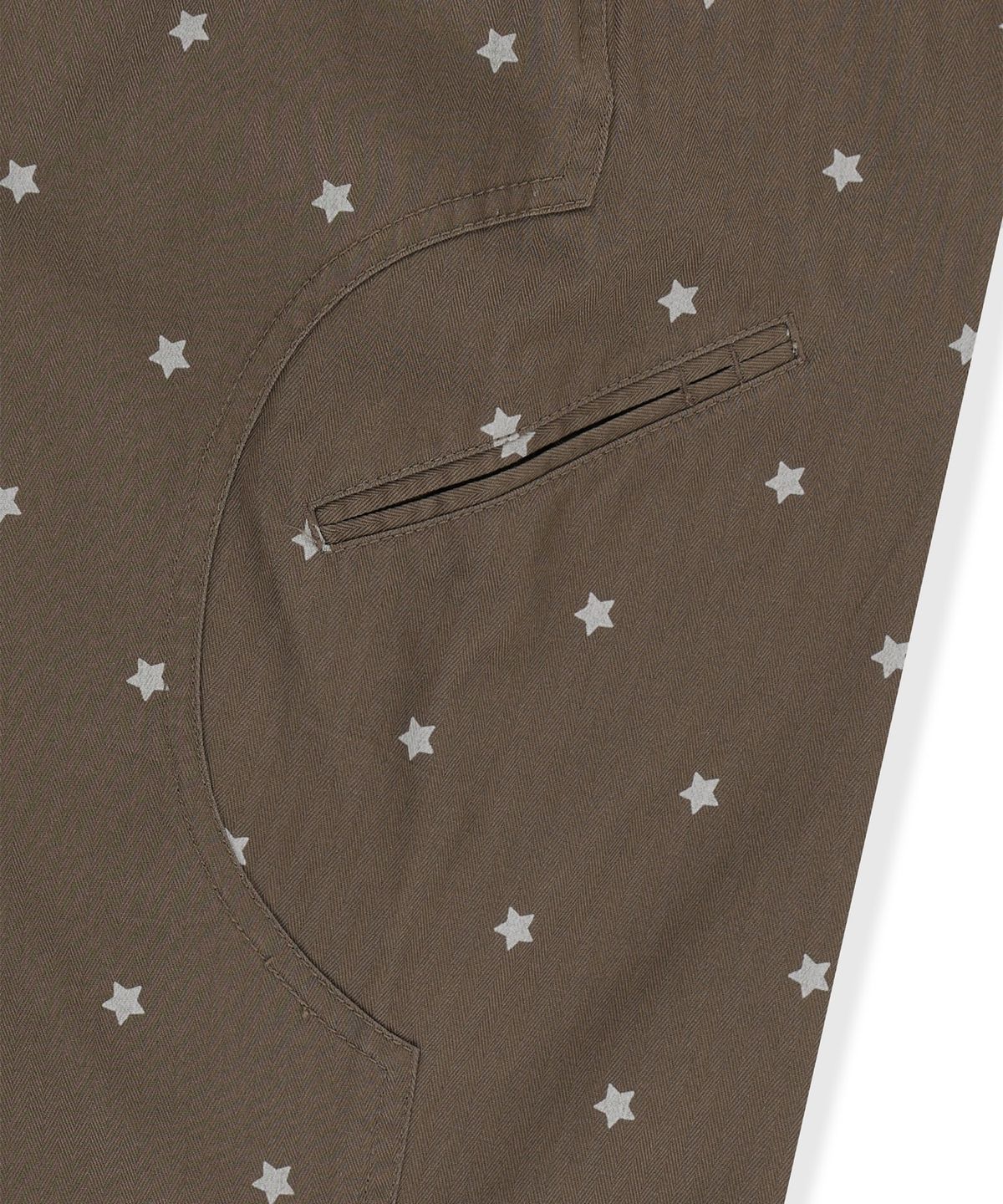 썬러브투어(SUNLOVETOUR) Herringbone Right Chino Brown Star