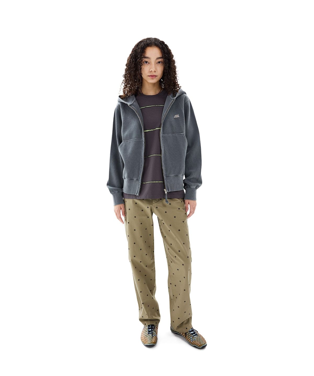 썬러브투어(SUNLOVETOUR) Herringbone Right Chino Khaki Star