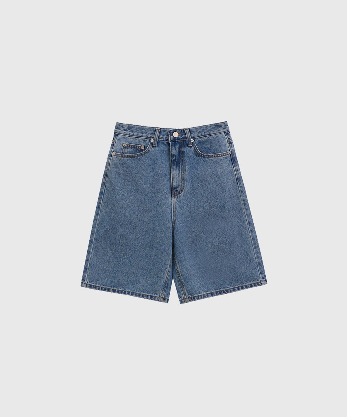 퀸스래빗(Q'SRB) Denim Boy Fit Bermuda Half Length Pants_Shorts
