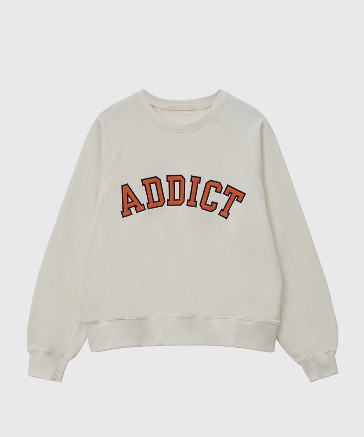 퀸스래빗(Q'SRB) ADDICT Raglan Sleeve Jersey Sweatshirt_MTM