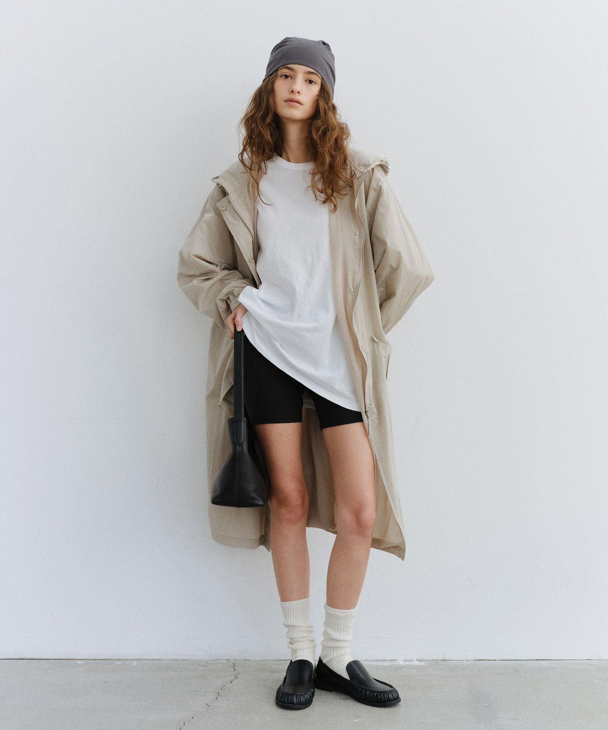 유라고(URAGO) Nylon string hooded coat
