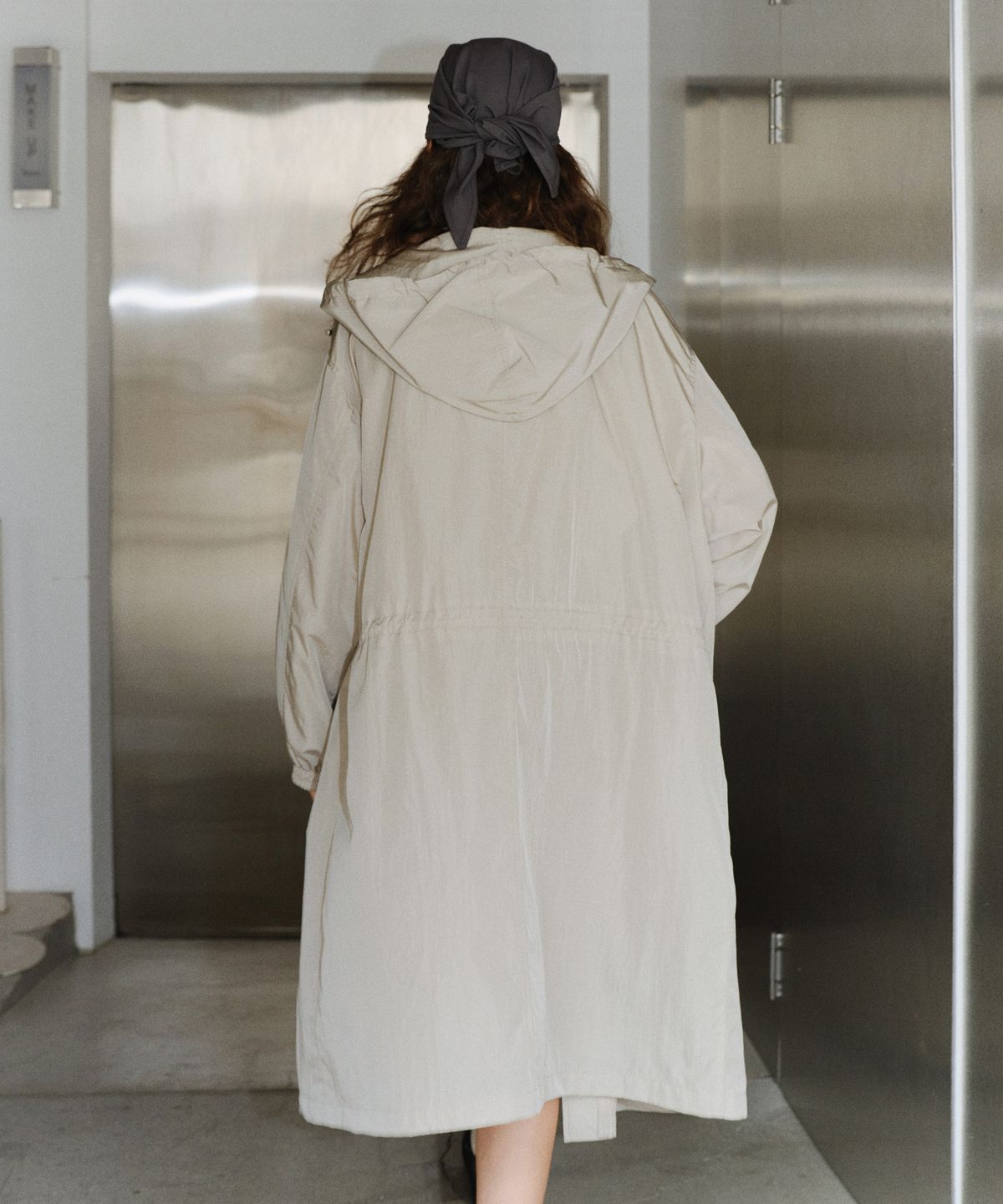 유라고(URAGO) Nylon string hooded coat