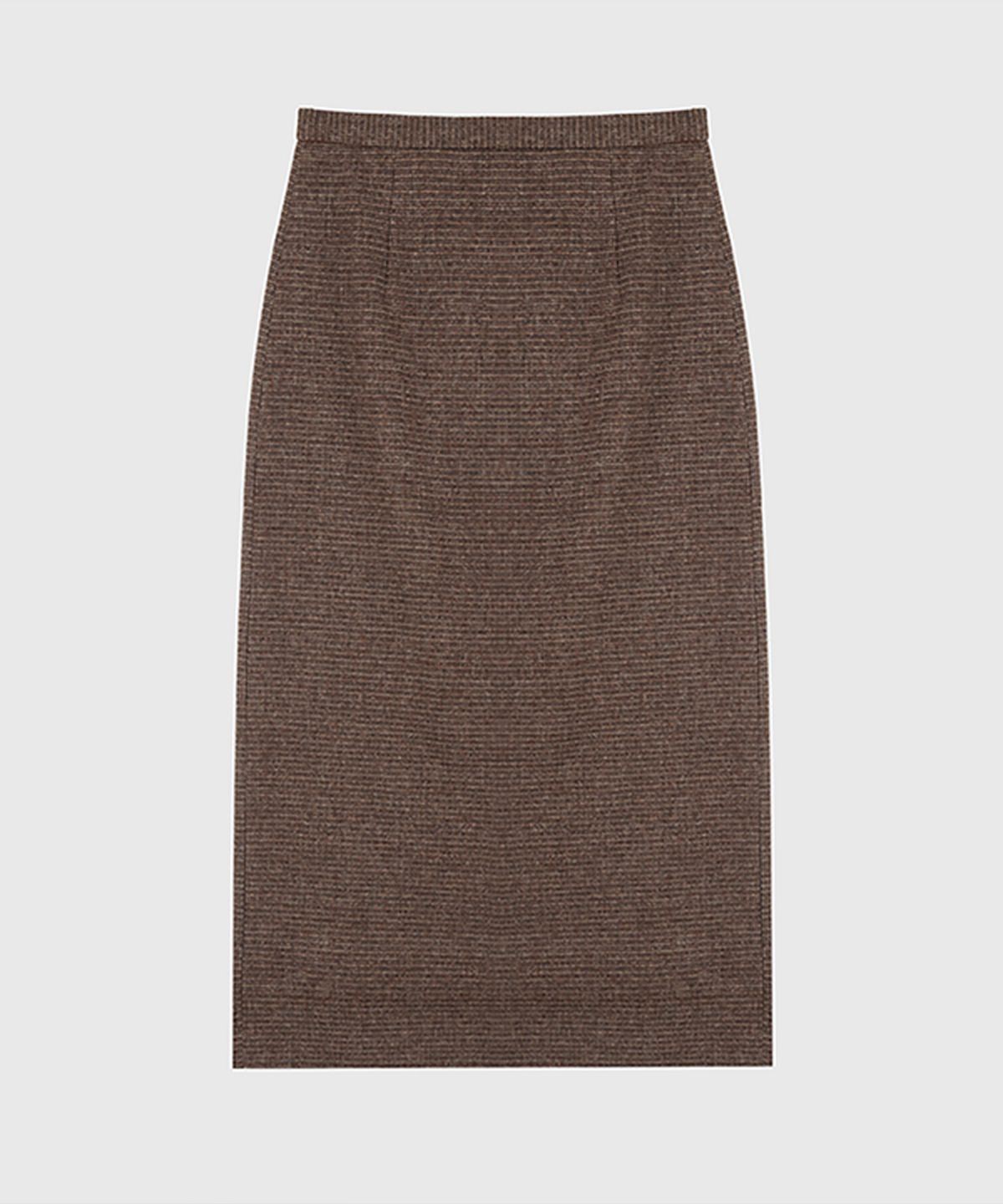 퀸스래빗(Q'SRB) Wool-blend Midi Basic Slit Skirt