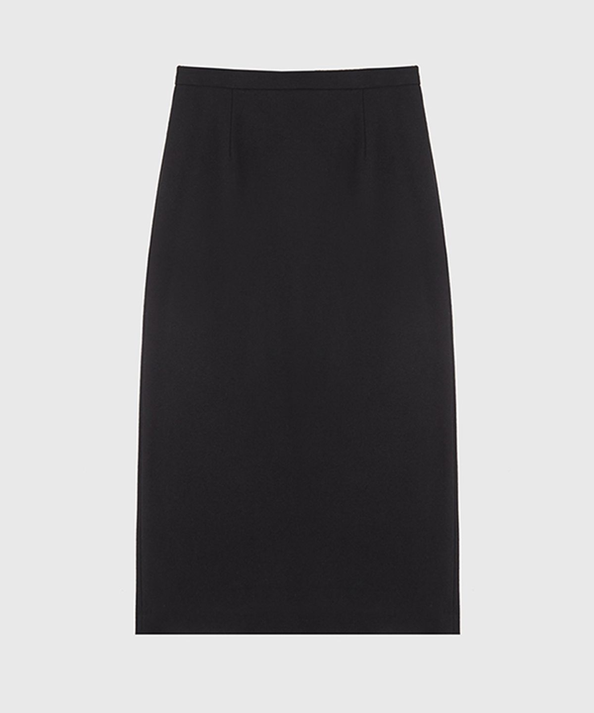 퀸스래빗(Q'SRB) Wool-blend Midi Basic Slit Skirt
