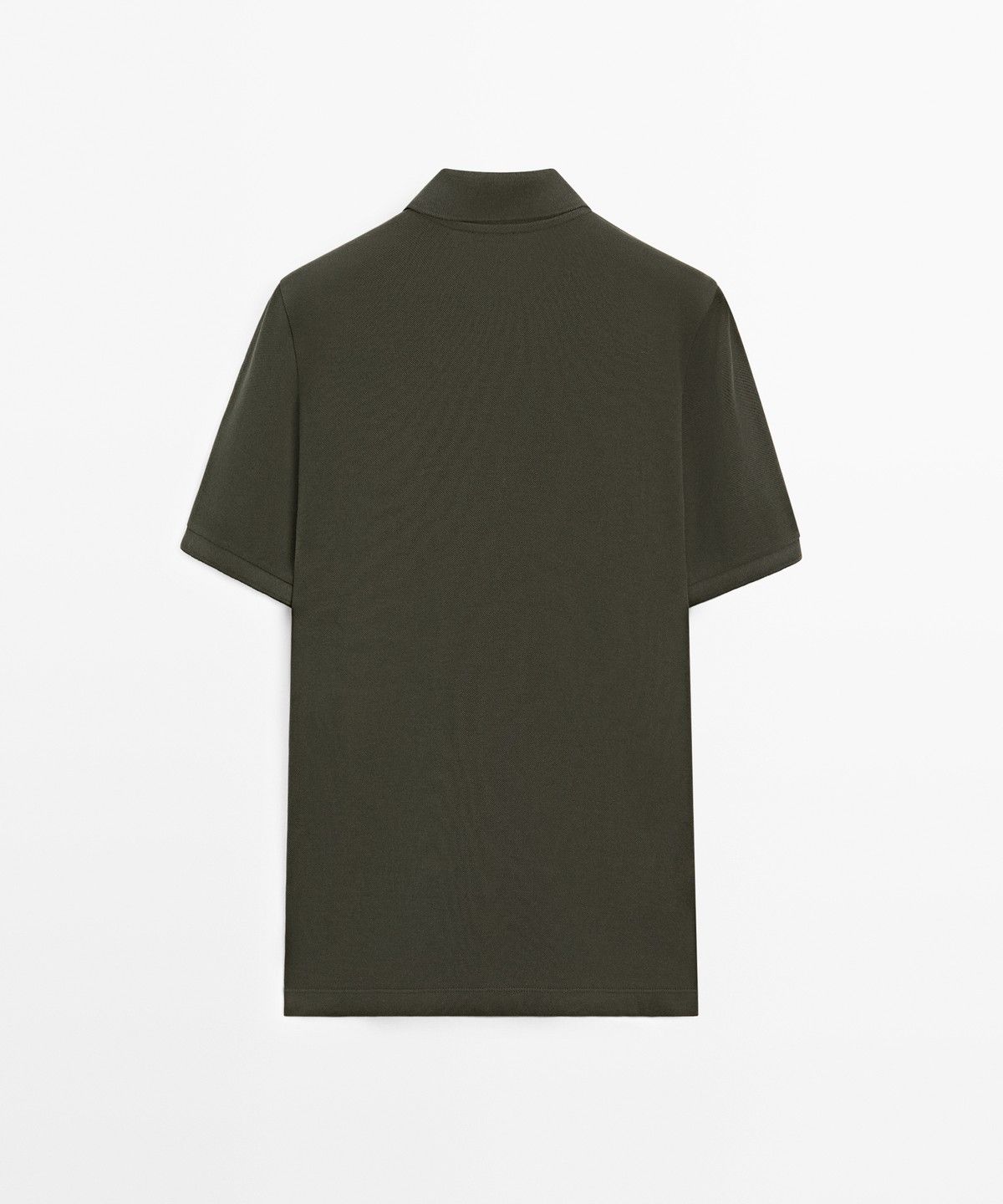 마시모두띠(MASSIMO DUTTI) 마이크로 텍스처드 코튼 피케 폴로 셔츠