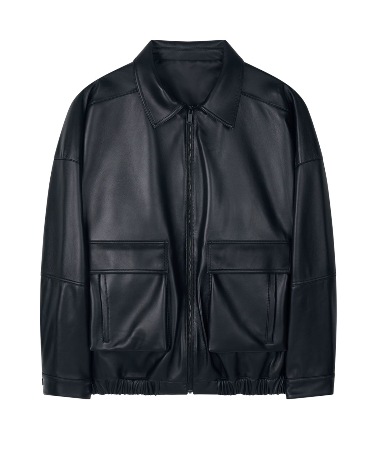 스트라이크(STRIKE) Archive Over Lambskin Blouson (BLACK)