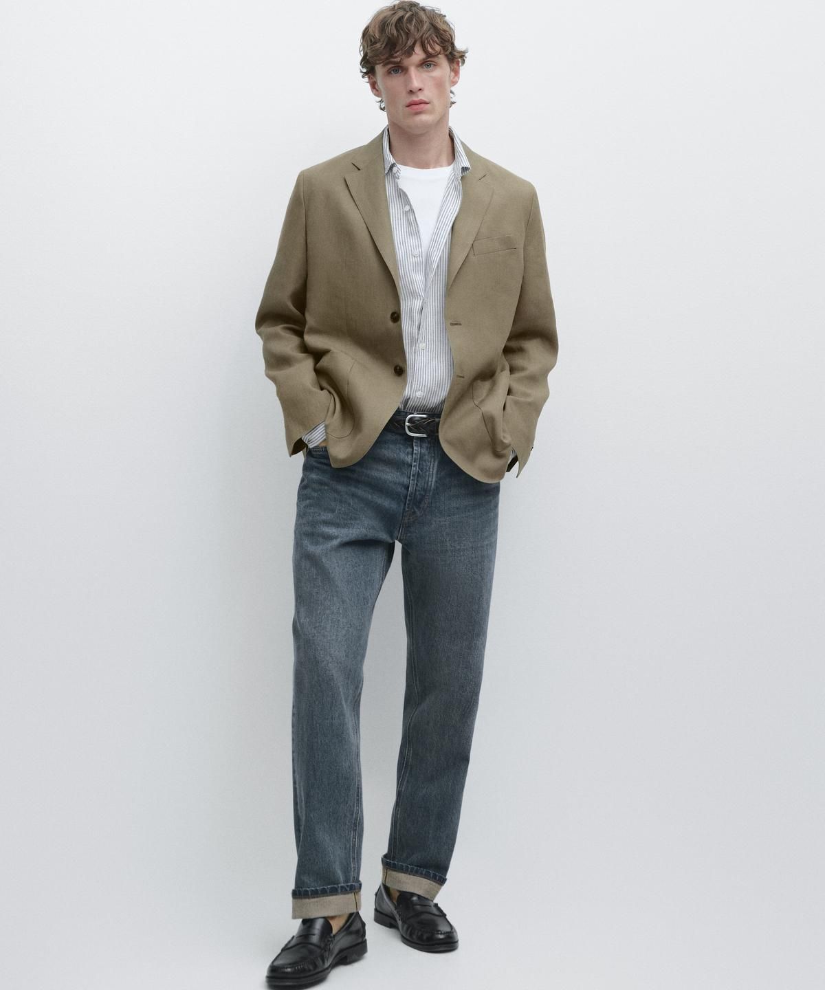마시모두띠(MASSIMO DUTTI) 린넨 수트 블레이저
