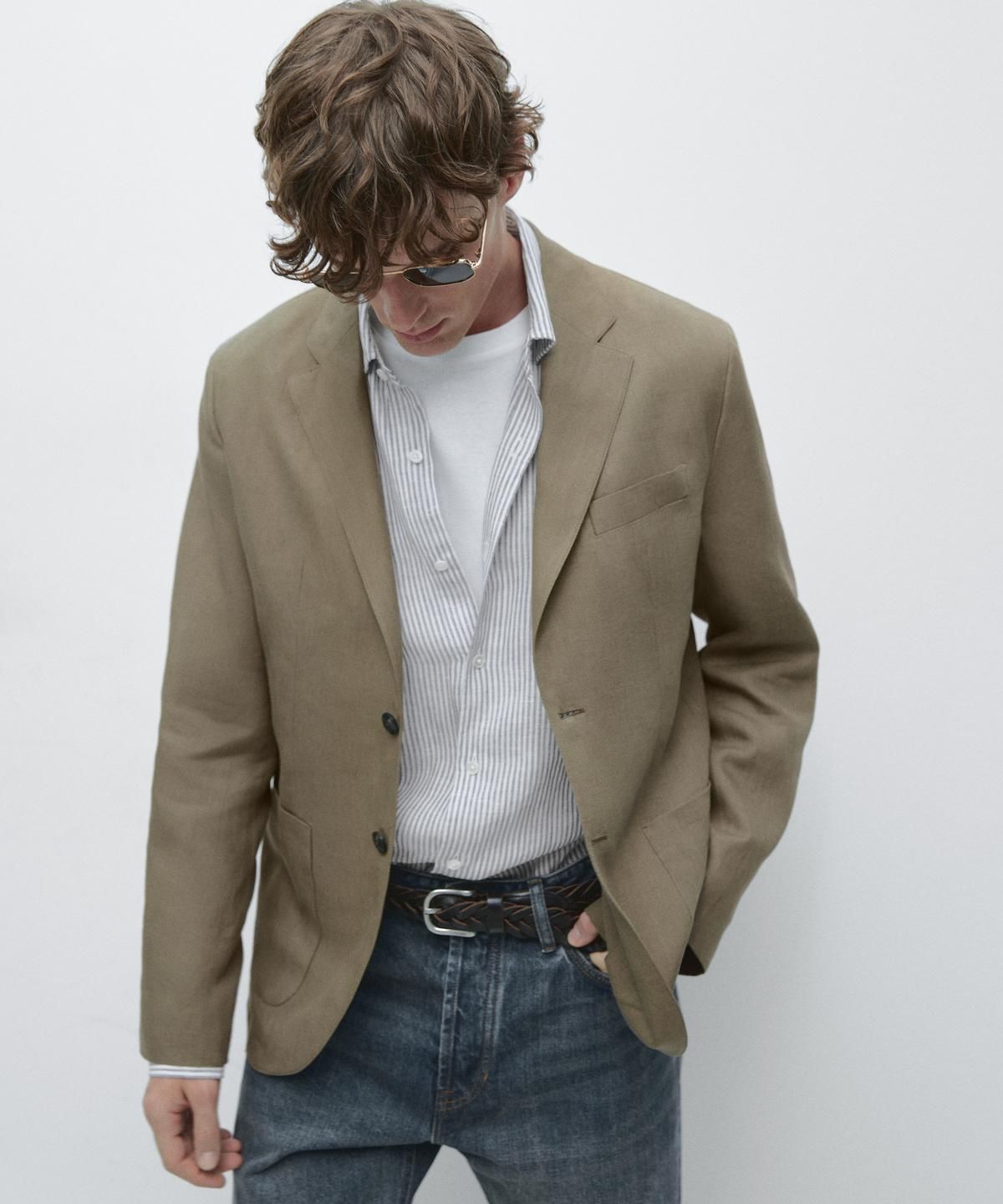 마시모두띠(MASSIMO DUTTI) 린넨 수트 블레이저