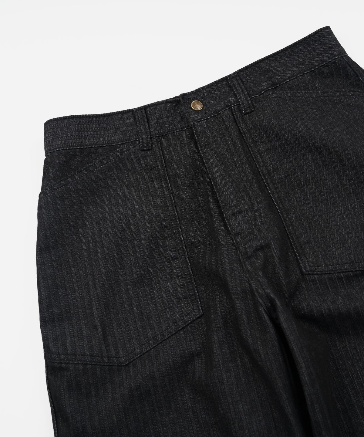 프리즘웍스(FRIZMWORKS) ARMY DENIM FATIGUE PANTS _ BLACK
