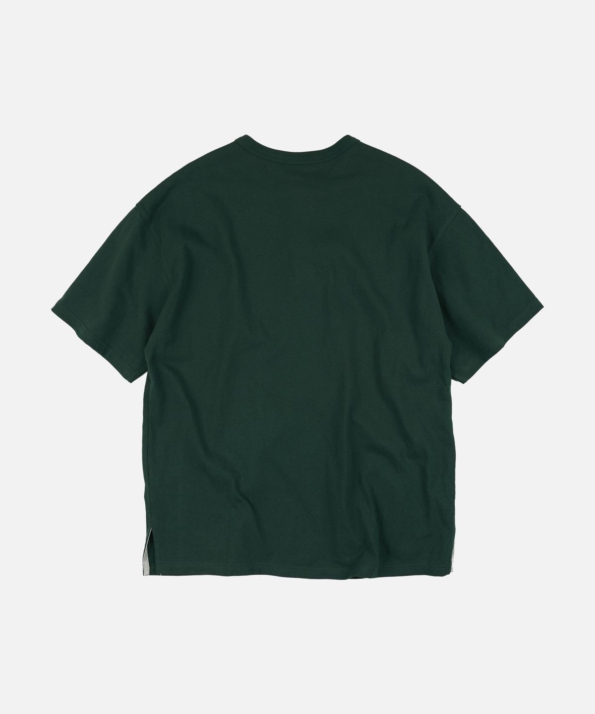 프리즘웍스(FRIZMWORKS) HENLEY NECK HALF TEE _ DARK GREEN