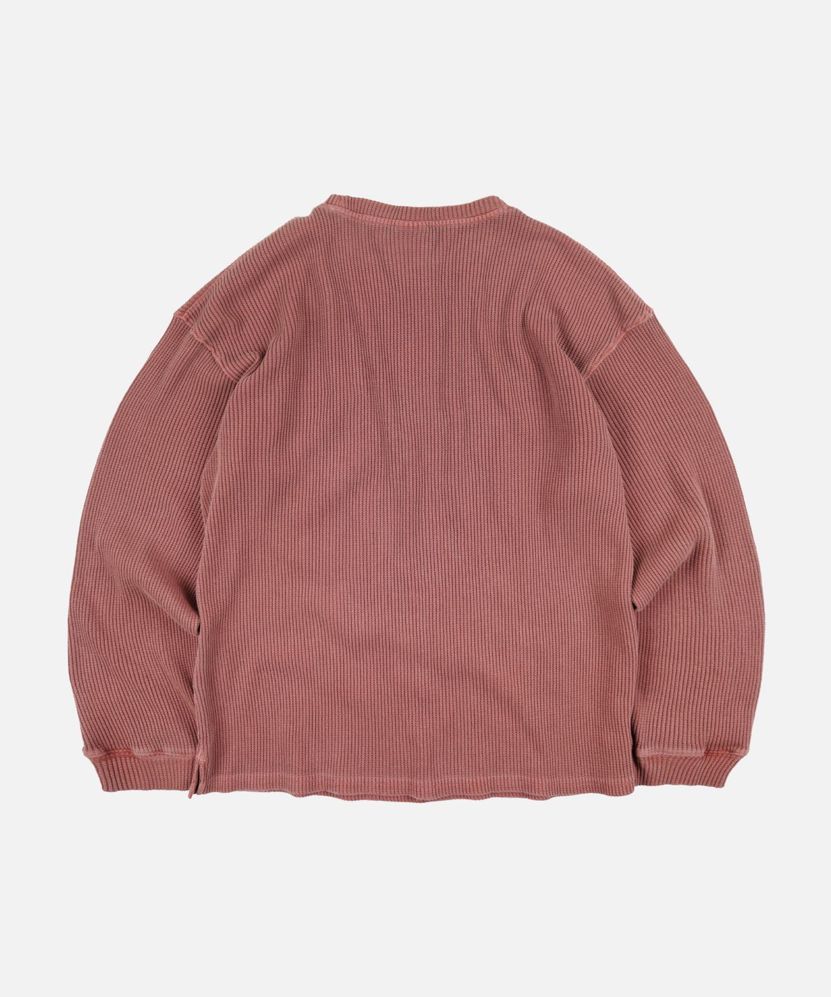 프리즘웍스(FRIZMWORKS) PIGMENT DYEING WAFFLE POCKET TEE _ PINK