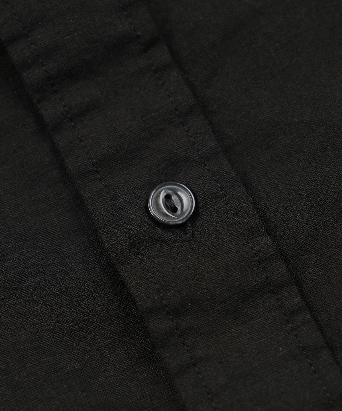 프리즘웍스(FRIZMWORKS) CIGARETTE POCKET LINEN RAYON SHIRT _ BLACK