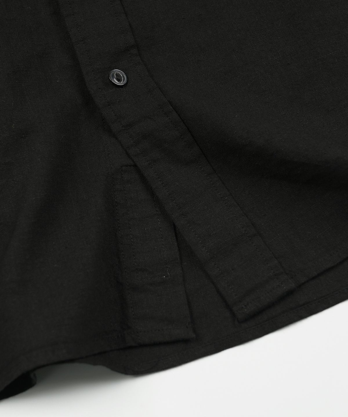 프리즘웍스(FRIZMWORKS) CIGARETTE POCKET LINEN RAYON SHIRT _ BLACK