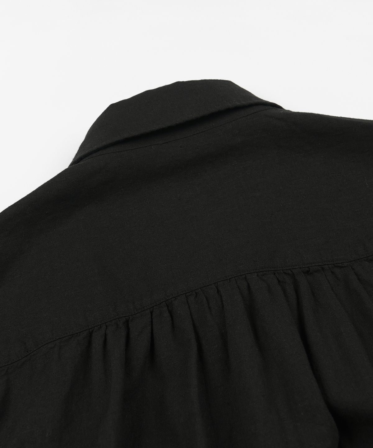 프리즘웍스(FRIZMWORKS) CIGARETTE POCKET LINEN RAYON SHIRT _ BLACK