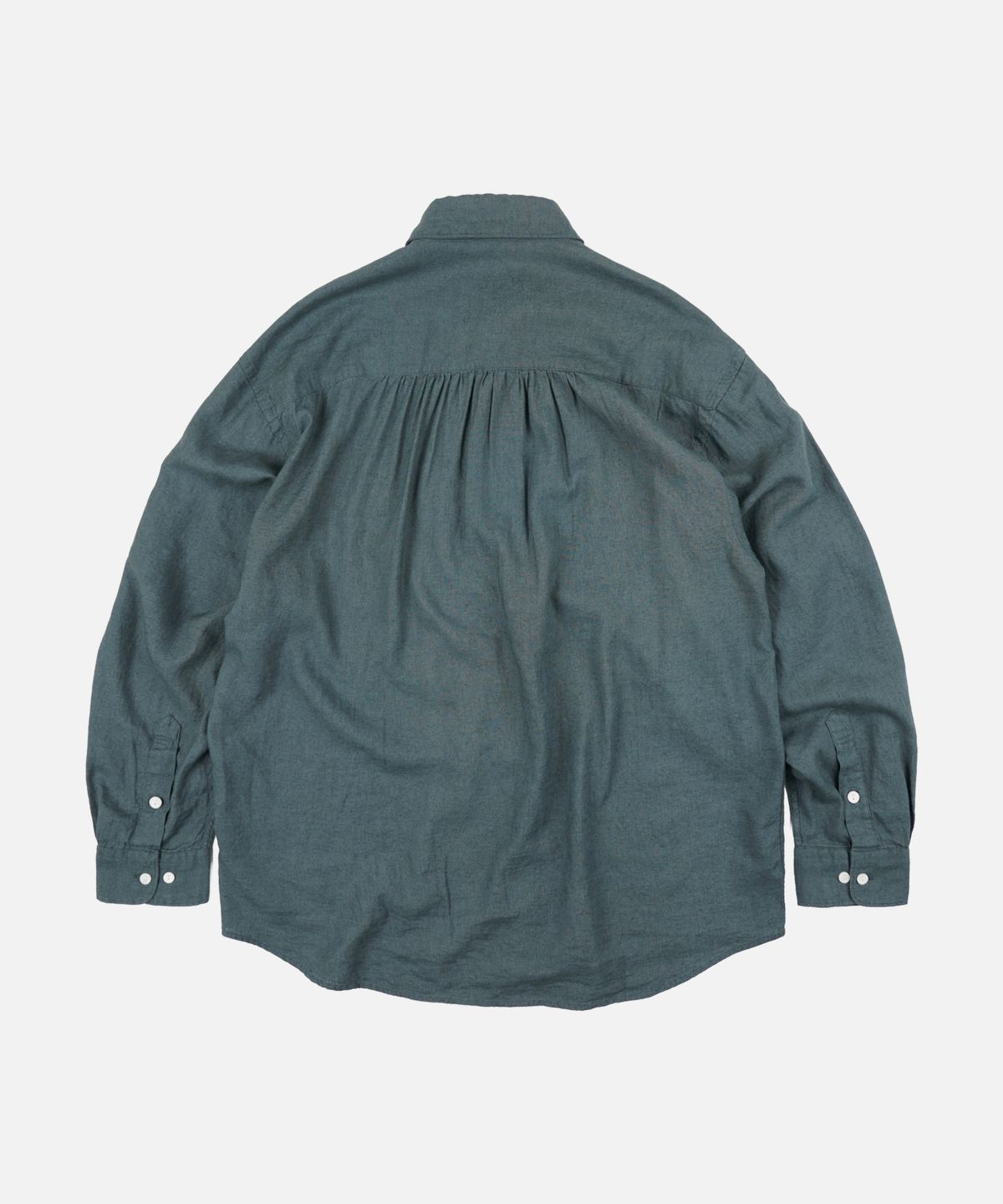 프리즘웍스(FRIZMWORKS) CIGARETTE POCKET LINEN RAYON SHIRT _ TEAL