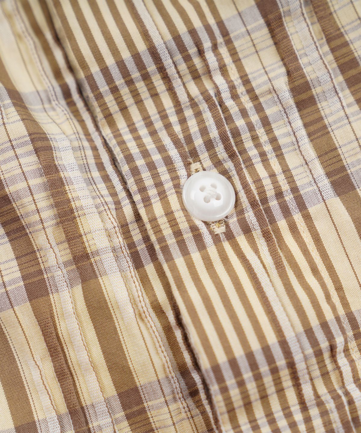 프리즘웍스(FRIZMWORKS) GATHERED CHECK SHIRT _ BEIGE