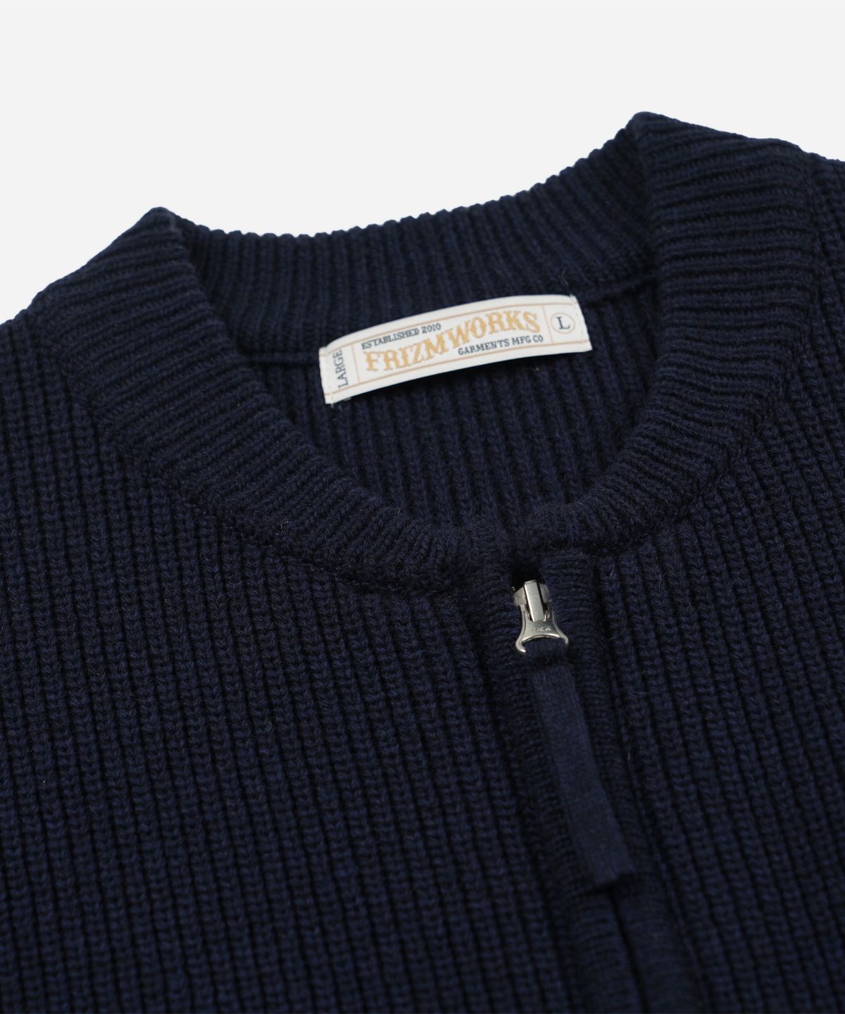 프리즘웍스(FRIZMWORKS) ULTRA HEAVYWEIGHT ZIP UP CARDIGAN _ NAVY