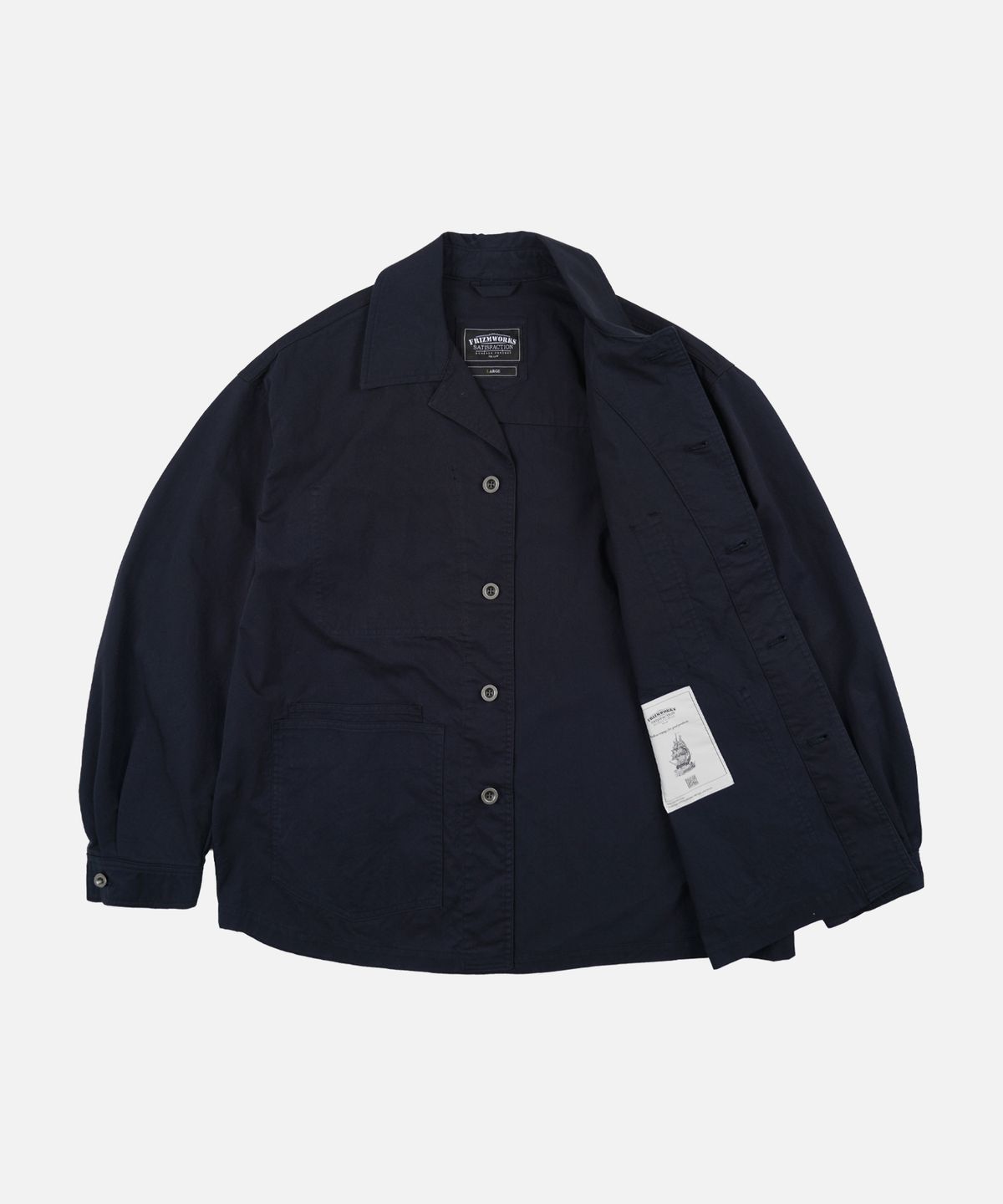 프리즘웍스(FRIZMWORKS) RELAXED COVERALL JACKET _ DARK NAVY