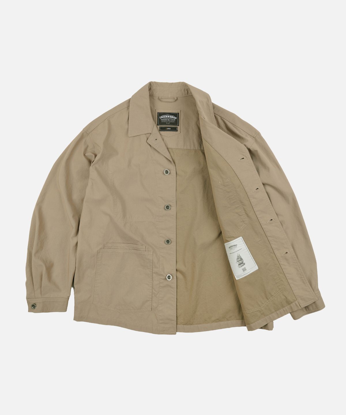프리즘웍스(FRIZMWORKS) RELAXED COVERALL JACKET _ BEIGE