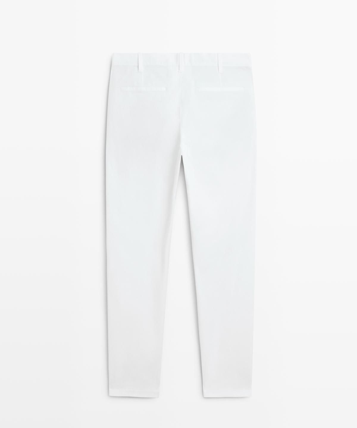 마시모두띠(MASSIMO DUTTI) 코튼 블렌드 슬림핏 팬츠