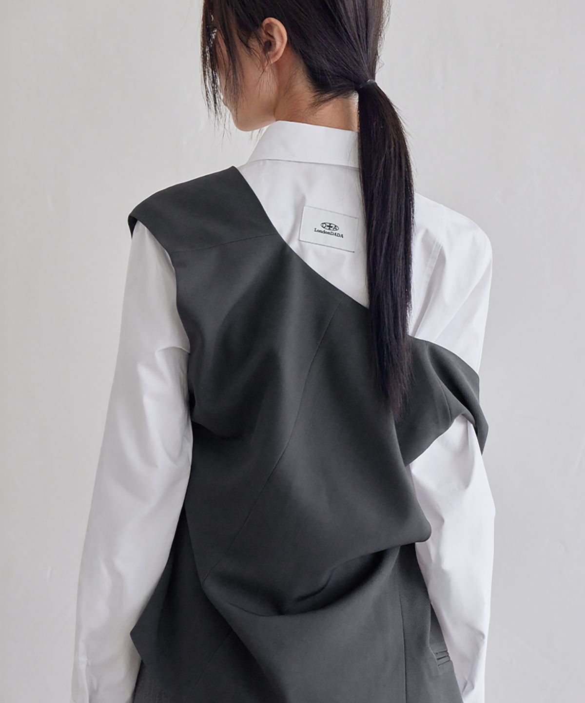 런던다다(LONDONDADA) Slim Line Layerd Shirt, 2colors