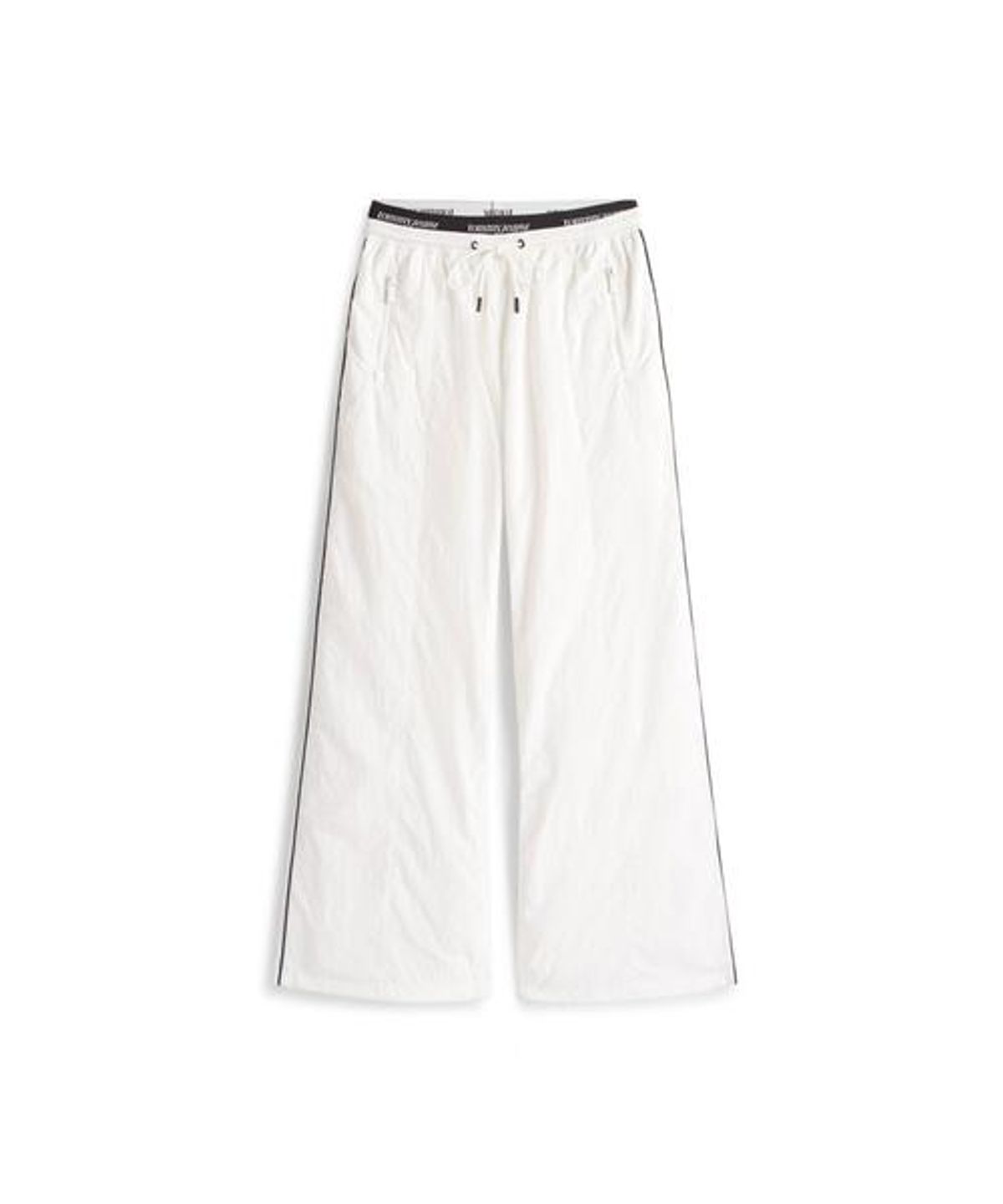 타미진스(TOMMY JEANS) 웨이스트밴드 와이드 트랙 팬츠 (T32G1WPC17TWT1YBL)
