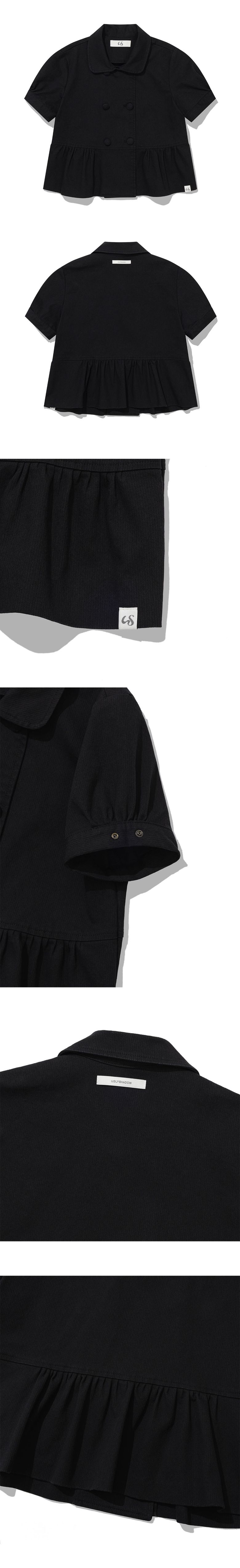 MUSINSA | UGLYSHADOW DOUBLE BLOUSE JACKET(BLACK)
