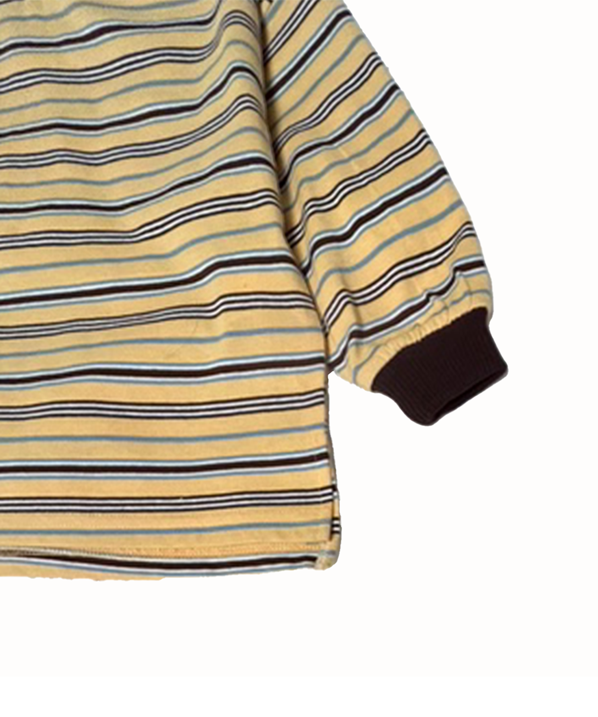 라메종드도도(LA MAISON DE DODO) DODO BASIC Oversized Stripe T Shirt (Brown/Mixed Color)_키즈긴팔티 아동긴팔티 등원룩