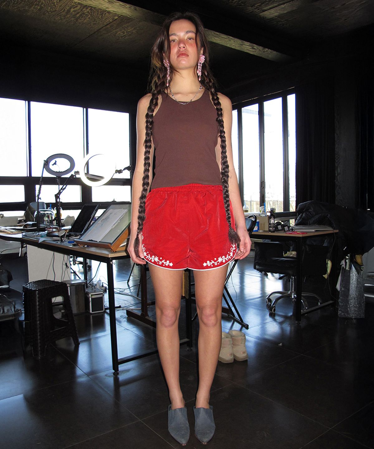 센토르(CENTAUR.KR) STANDARD SOLID TANK TOP_BROWN