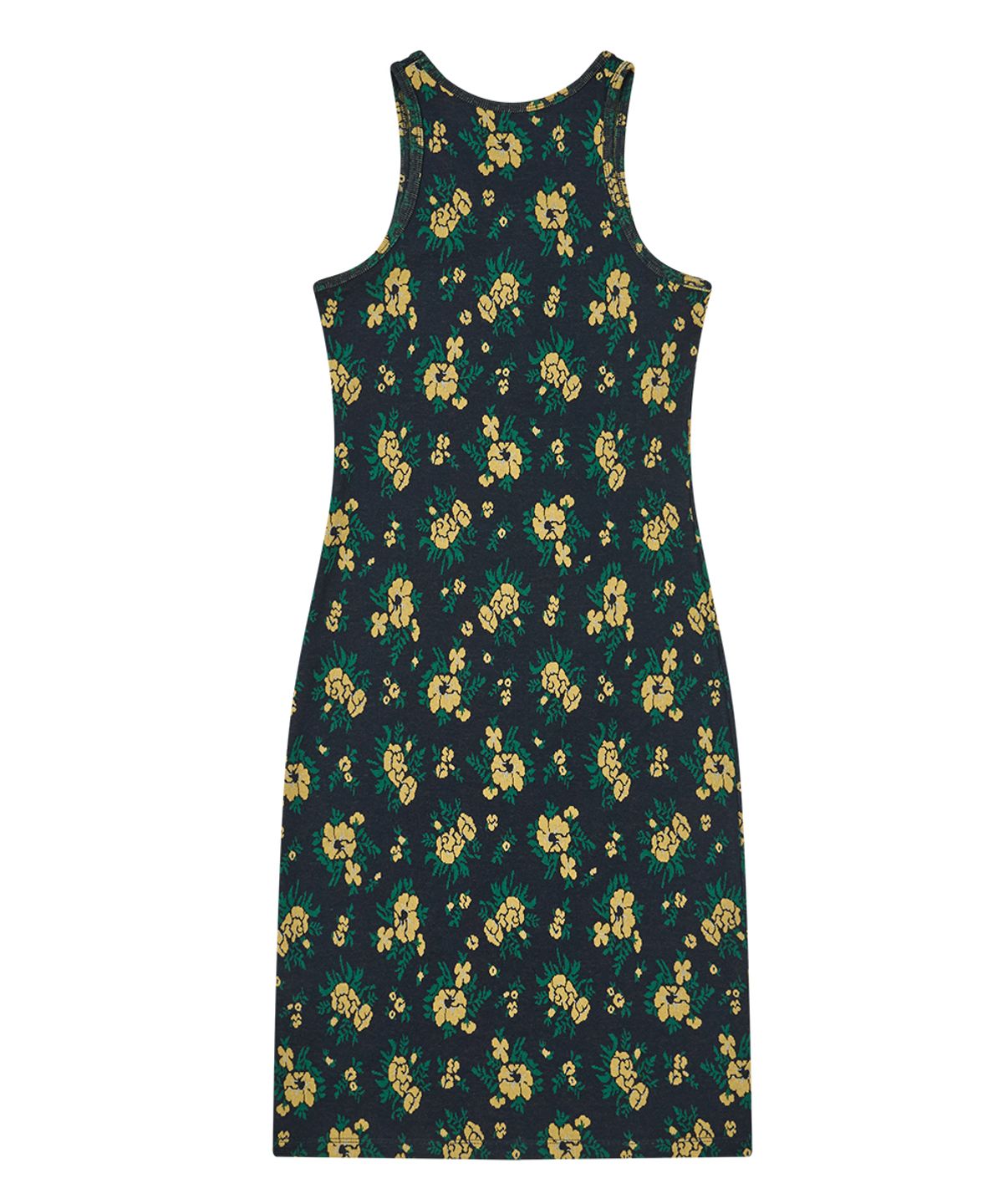 센토르(CENTAUR.KR) LACE-UP FLOWER KNIT ONEPIECE_NAVY