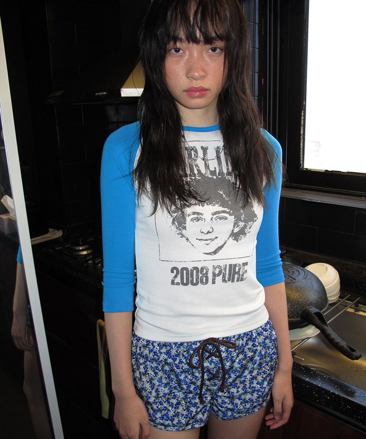 센토르(CENTAUR.KR) DARLING RAGLAN SLIM T-SHIRT_BLUE
