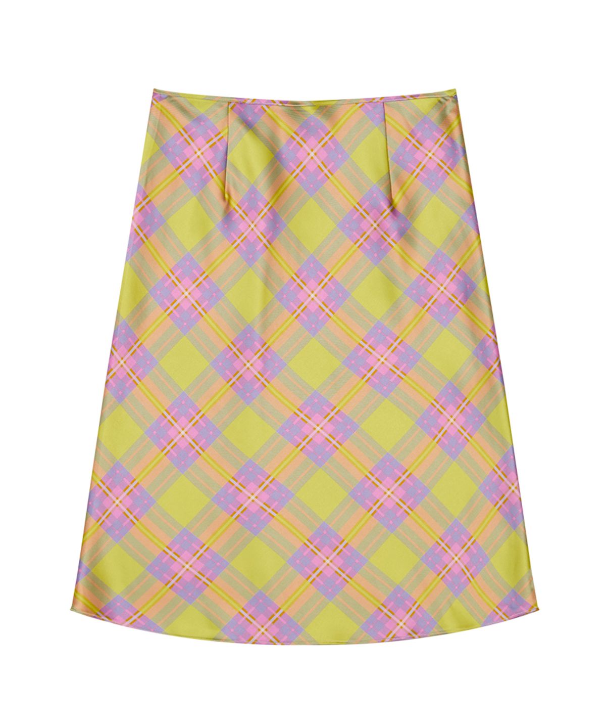 센토르(CENTAUR.KR) TARTAN CHECK MIDI SKIRT_PINK