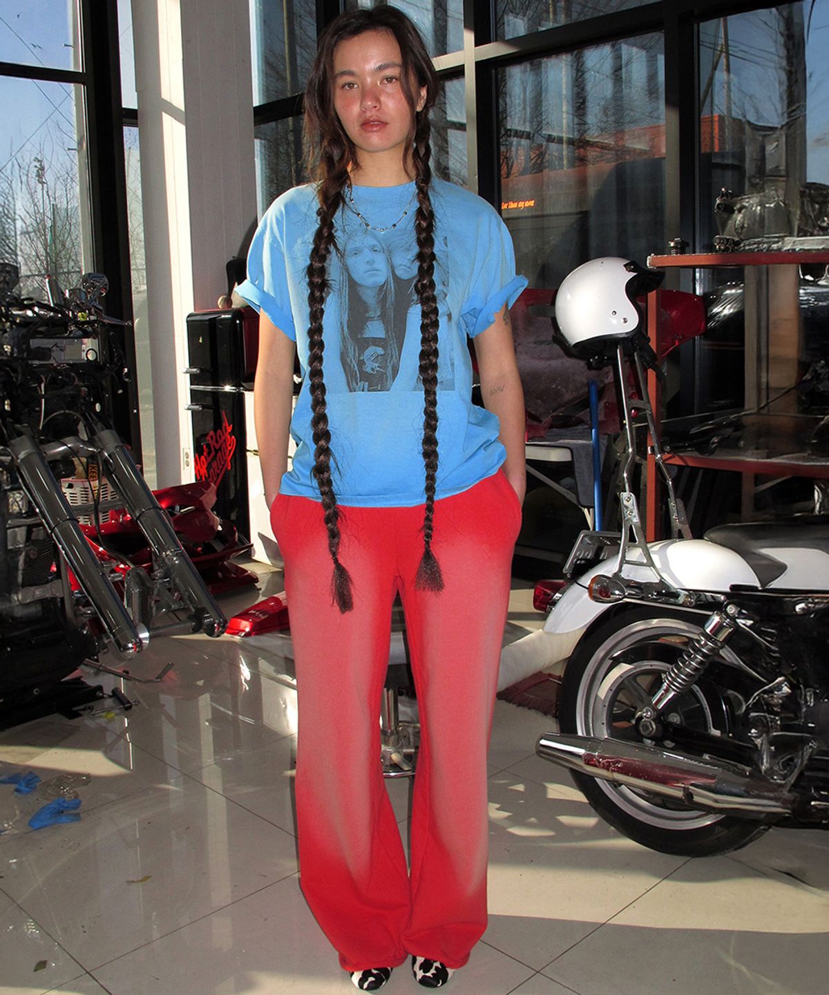 센토르(CENTAUR.KR) MY LOVE WASHED T-SHIRT_SKY BLUE