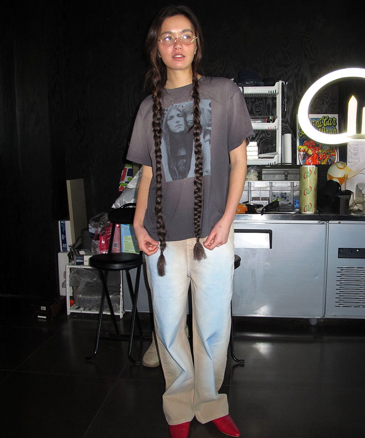 센토르(CENTAUR.KR) MY LOVE WASHED T-SHIRT_CHARCOAL