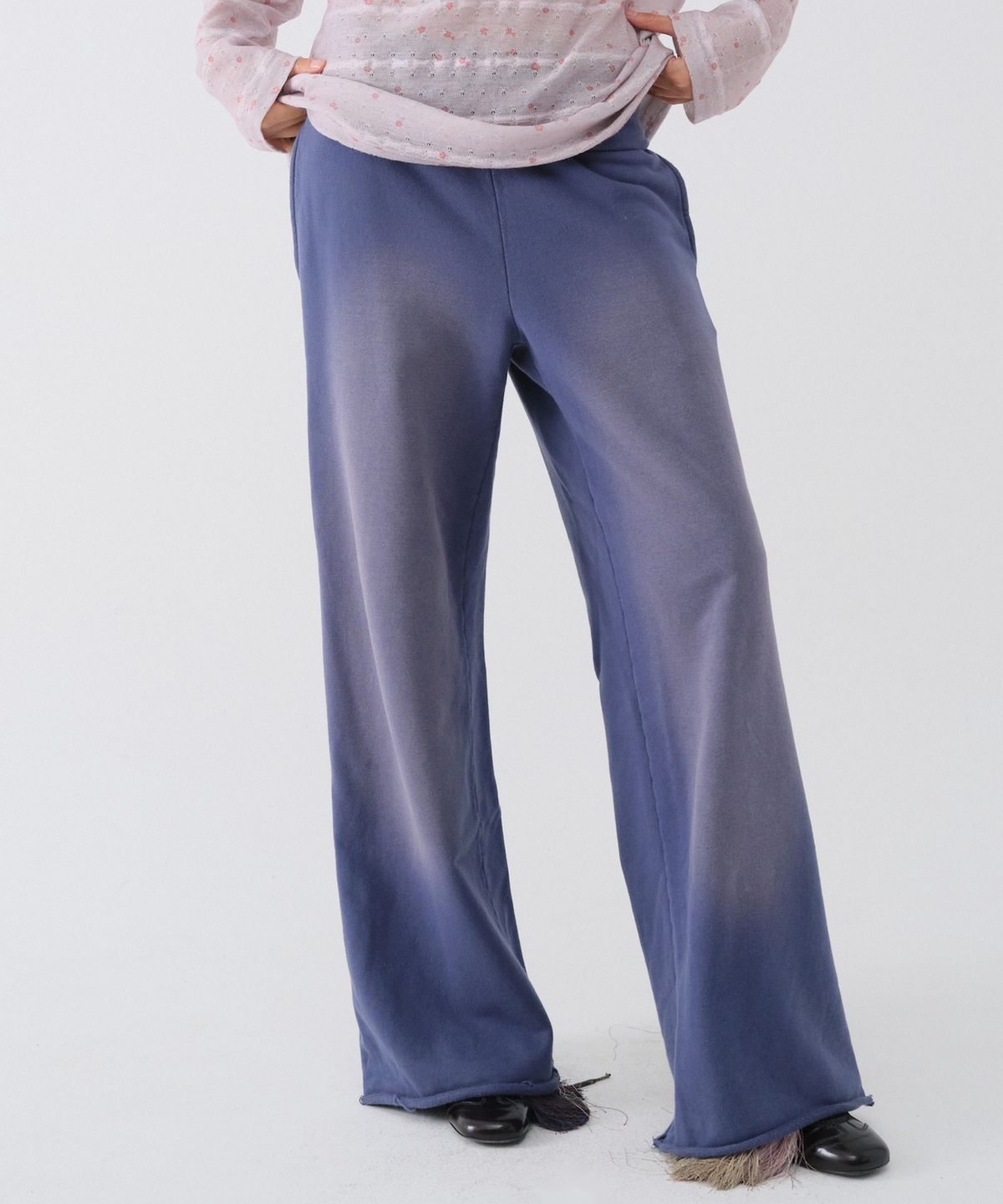 센토르(CENTAUR.KR) TURN-UP WASHED SWEATPANTS_NAVY