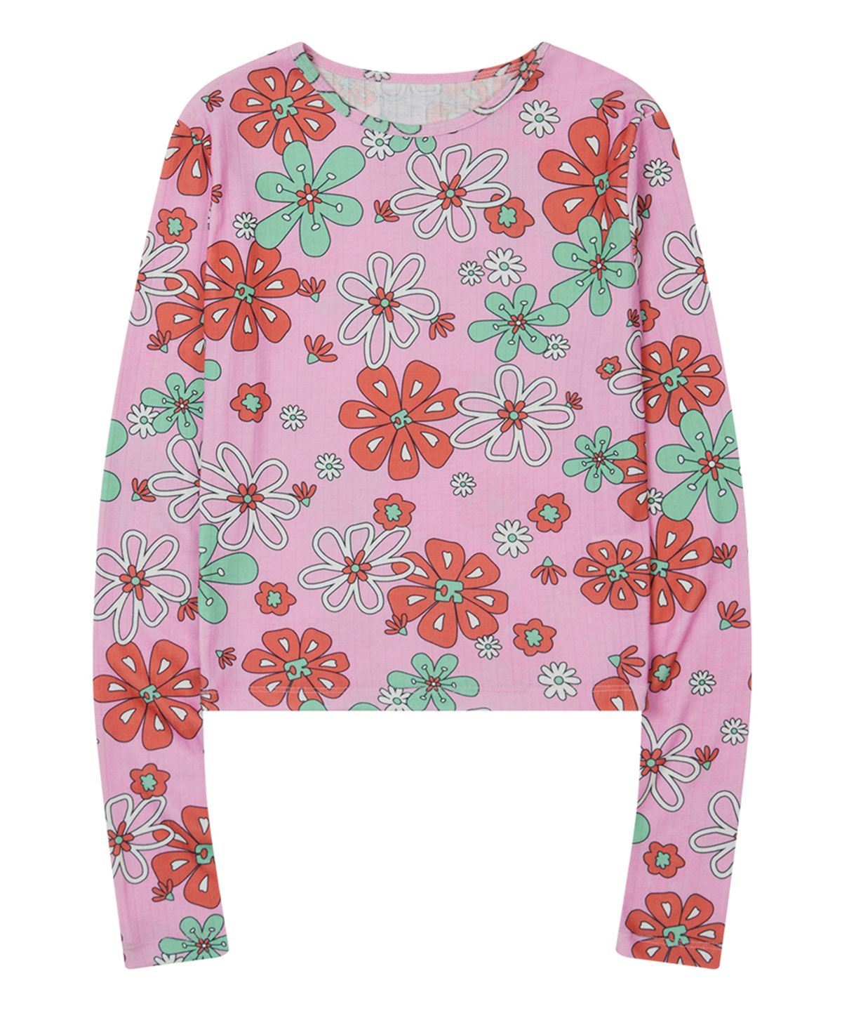 센토르(CENTAUR.KR) LUCKY FLOWER KNIT T-SHIRTS_PINK