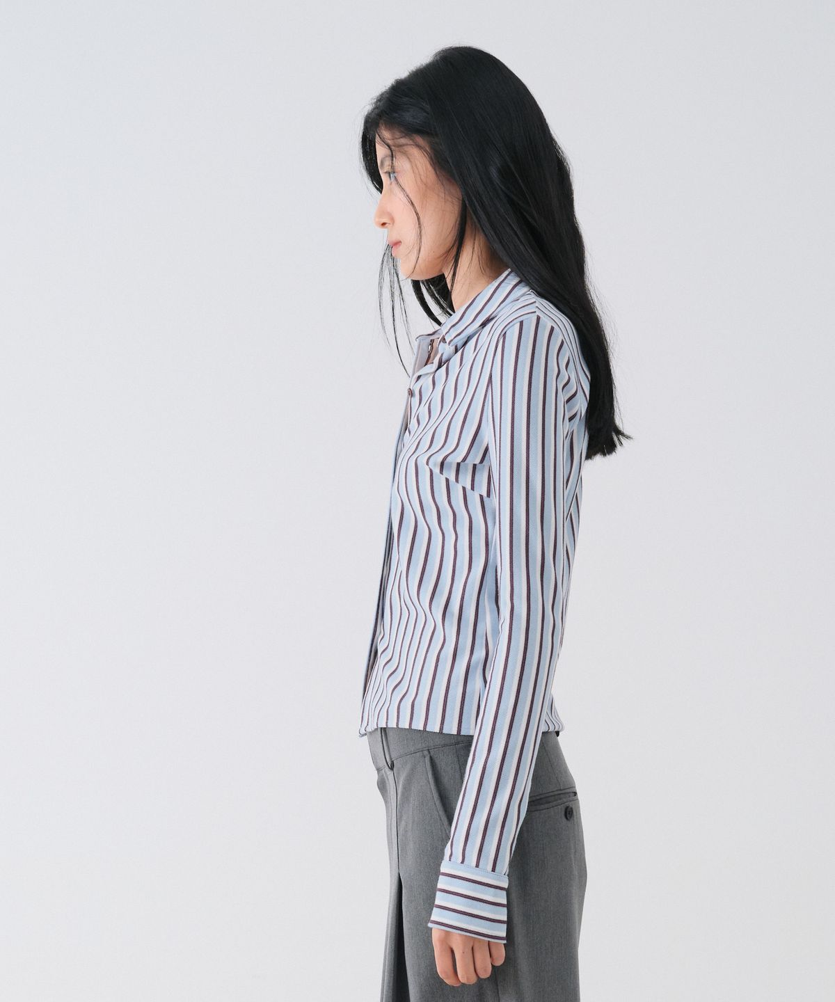 센토르(CENTAUR.KR) STRIPE SLIM PK SHIRTS_SKY BLUE