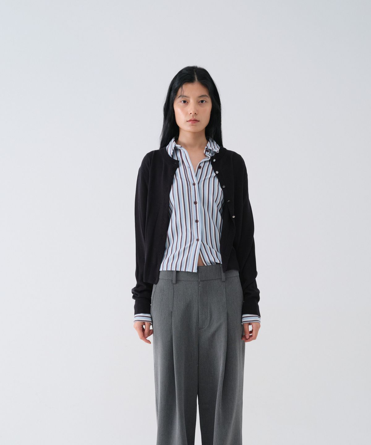 센토르(CENTAUR.KR) STRIPE SLIM PK SHIRTS_SKY BLUE