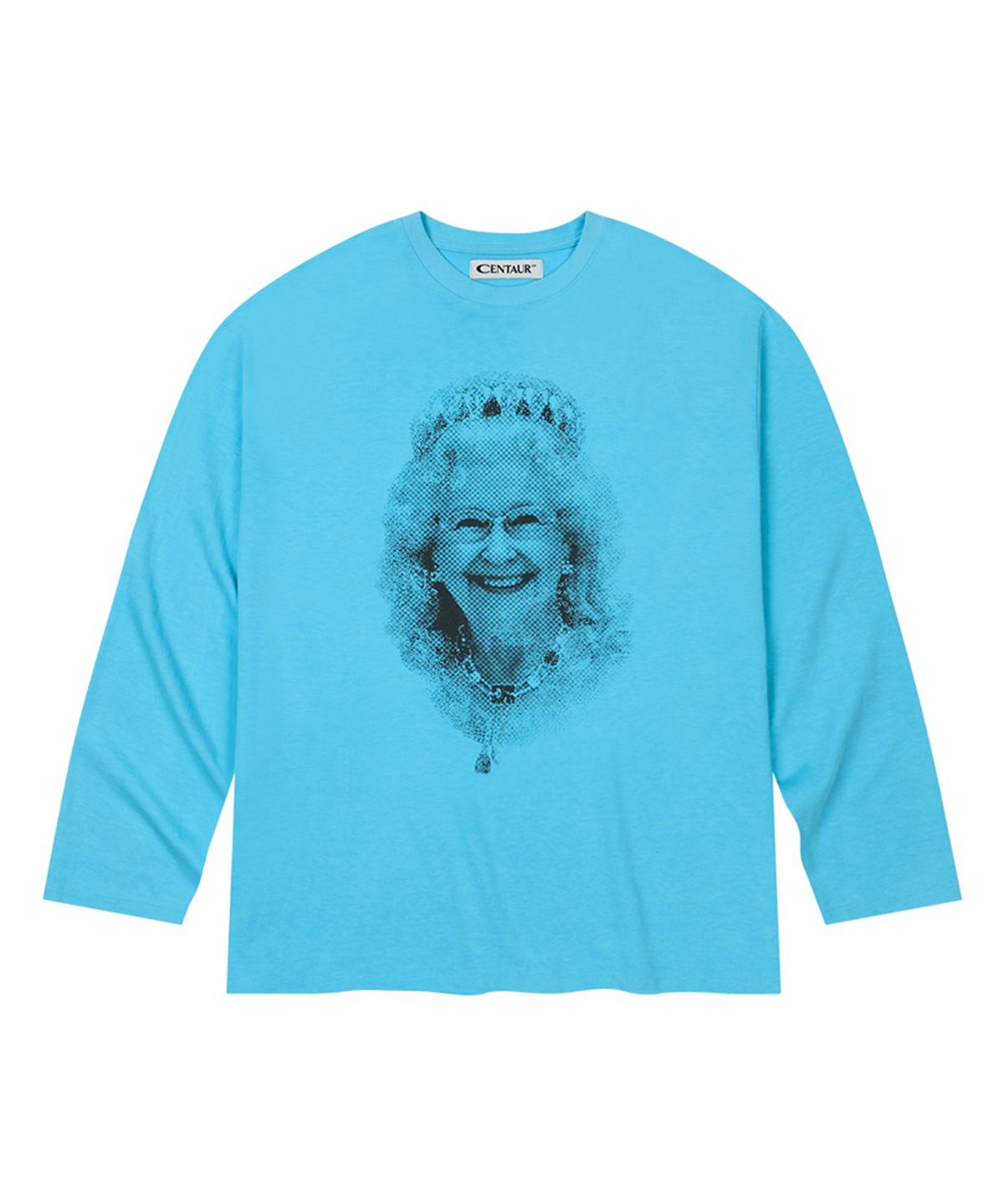 센토르(CENTAUR.KR) MY QUEEN PIGMENT LONG SLEEVE T-SHIRT_WATER