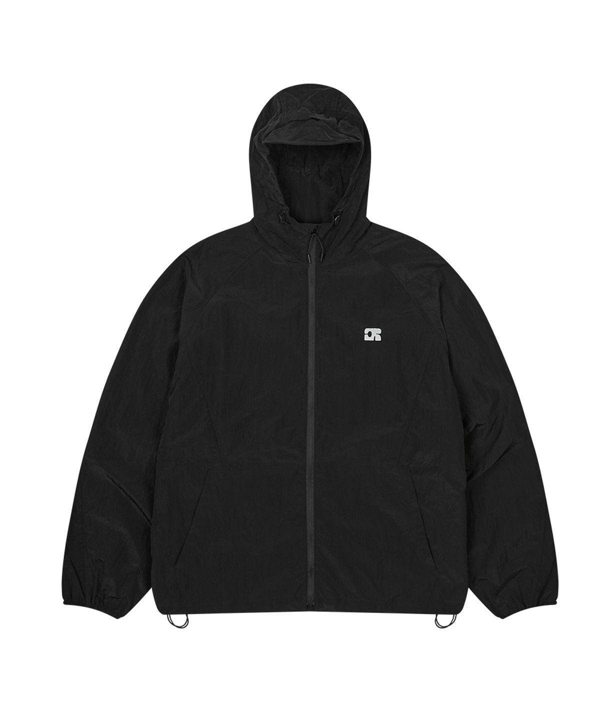 센토르(CENTAUR.KR) NYLON WINDBREAKER HOODED JACKET_BLACK