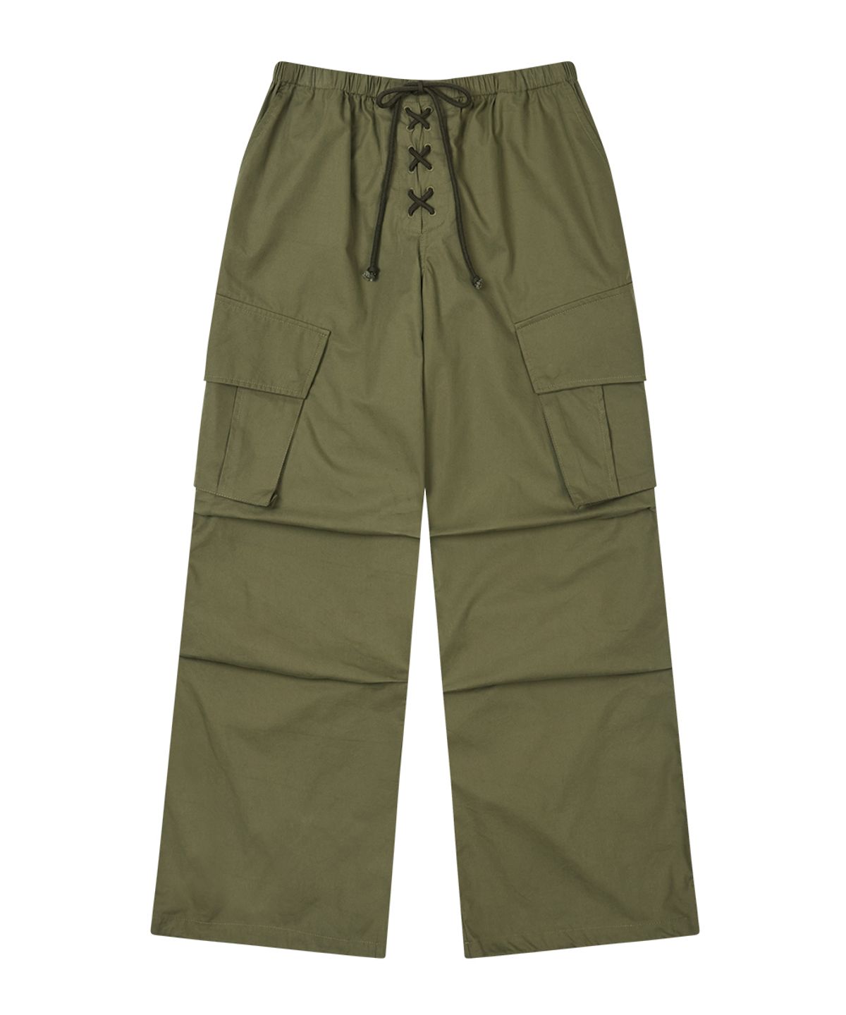 센토르(CENTAUR.KR) LACE-UP CARGO BANDING PANTS_KHAKI